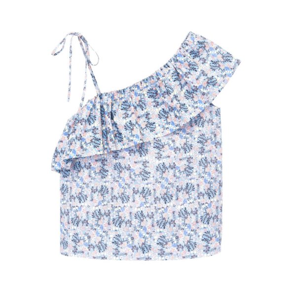 La Vie Rebecca Taylor One Shoulder Floraison Top - Picture 3 of 11